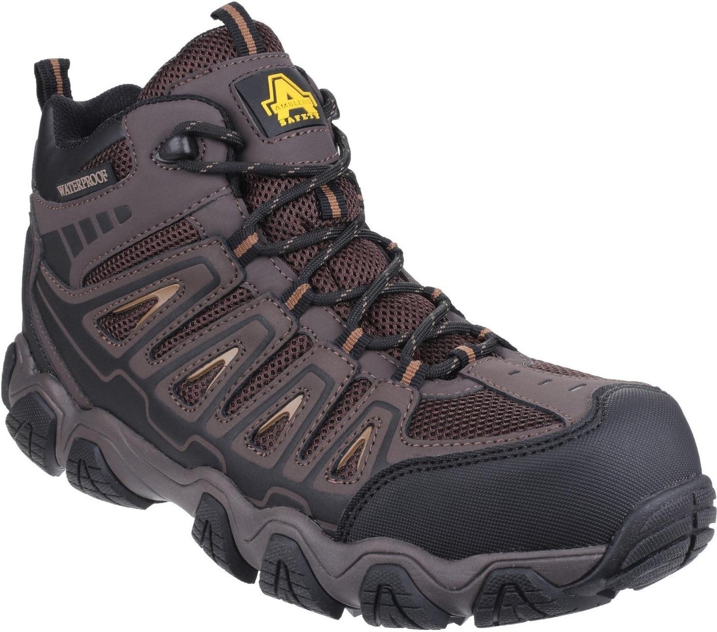 Amblers Unisex Sicherheits-Wasserfesten Stiefel Braun