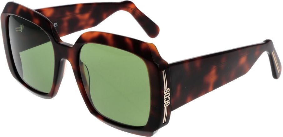 Gcds Sonnenbrille Schildkrötenmuster Grün