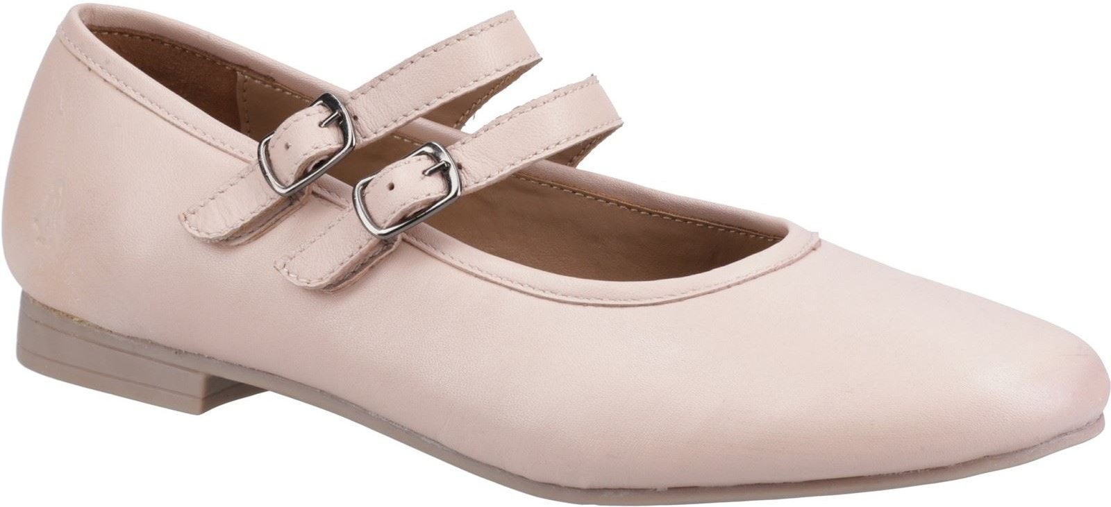 Hush Puppies Nancy Mary Jane Leder Frauen Blush Ballerinas
