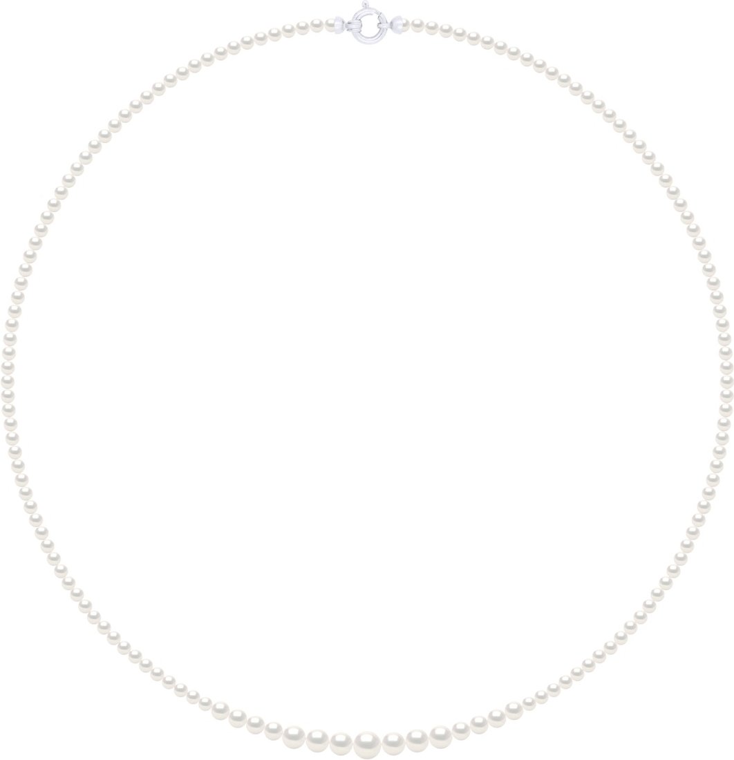 Halskette Chute – Echte Süßwasser-Zuchtperlen rund von 6 bis 3 mm