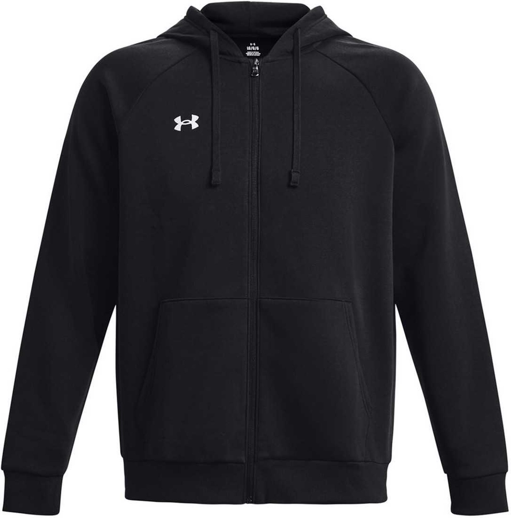 Under Armour - "Rival" Kapuzenpullover Durchgehender Reißverschluss für Herren/Damen Unisex (Schwarz)