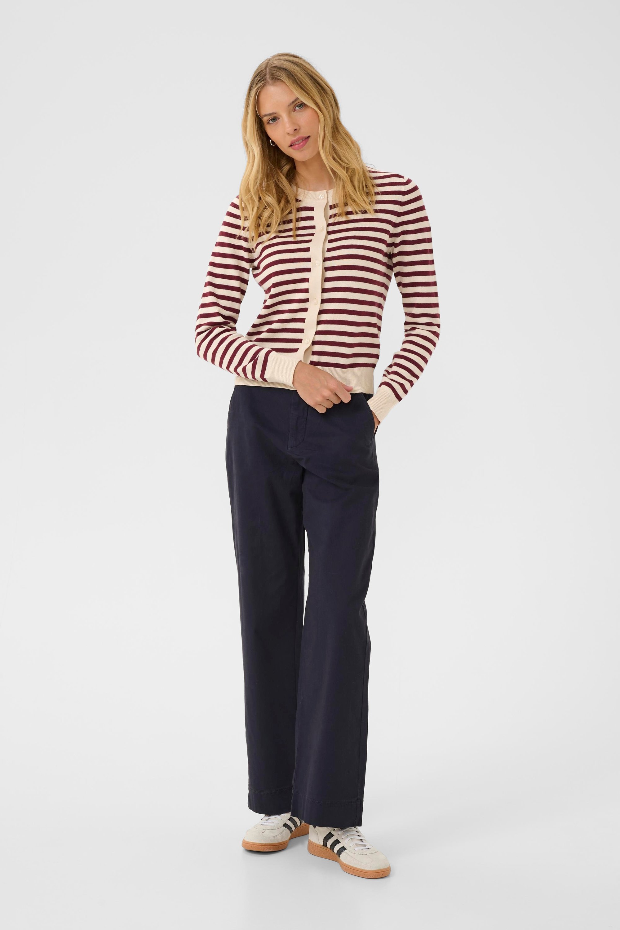 Thumbnail - Strickjacke TanishaPW Relaxed fit offwhite
