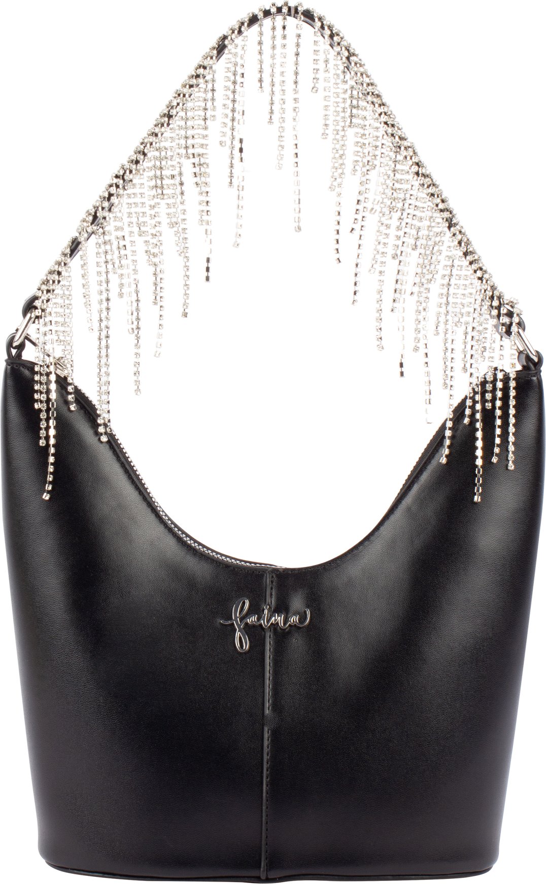 Faina Abendtasche mit Kristallen Damen schwarz