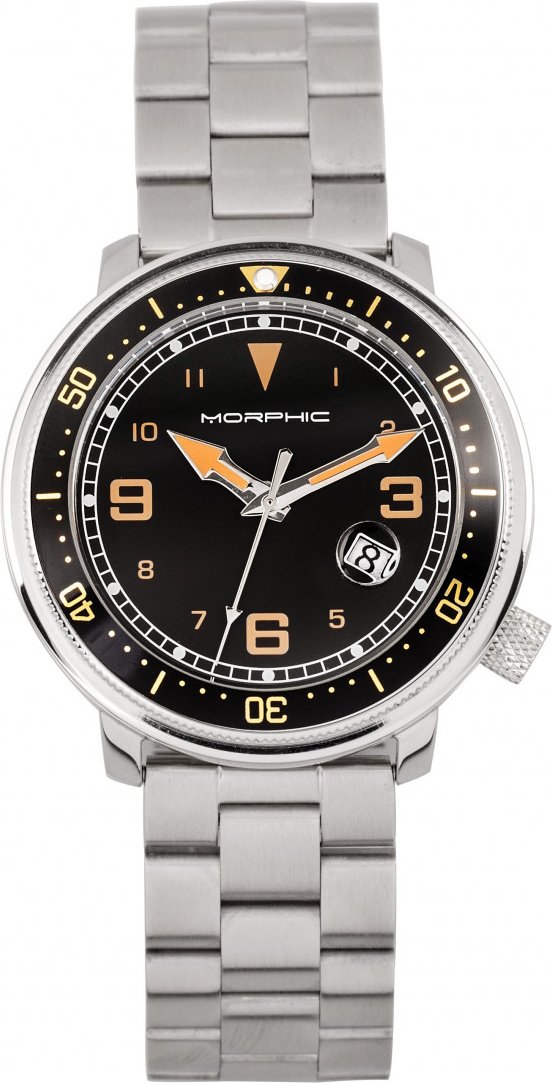 Morphic M74-Serie – Uhr mit Lederarmband und vergrößerter Datumsanzeige