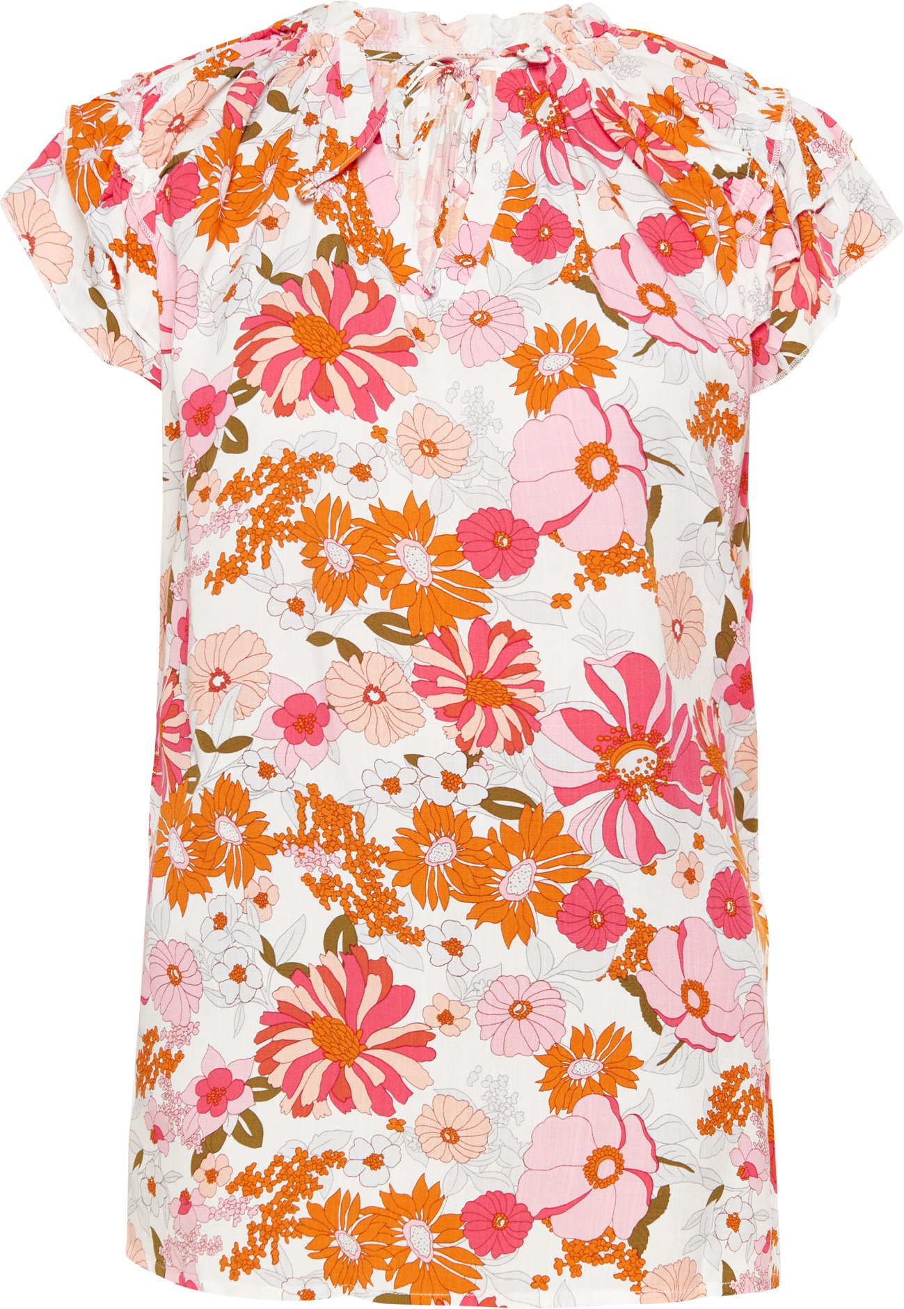 usha Bluse Frauen mehrfarbig