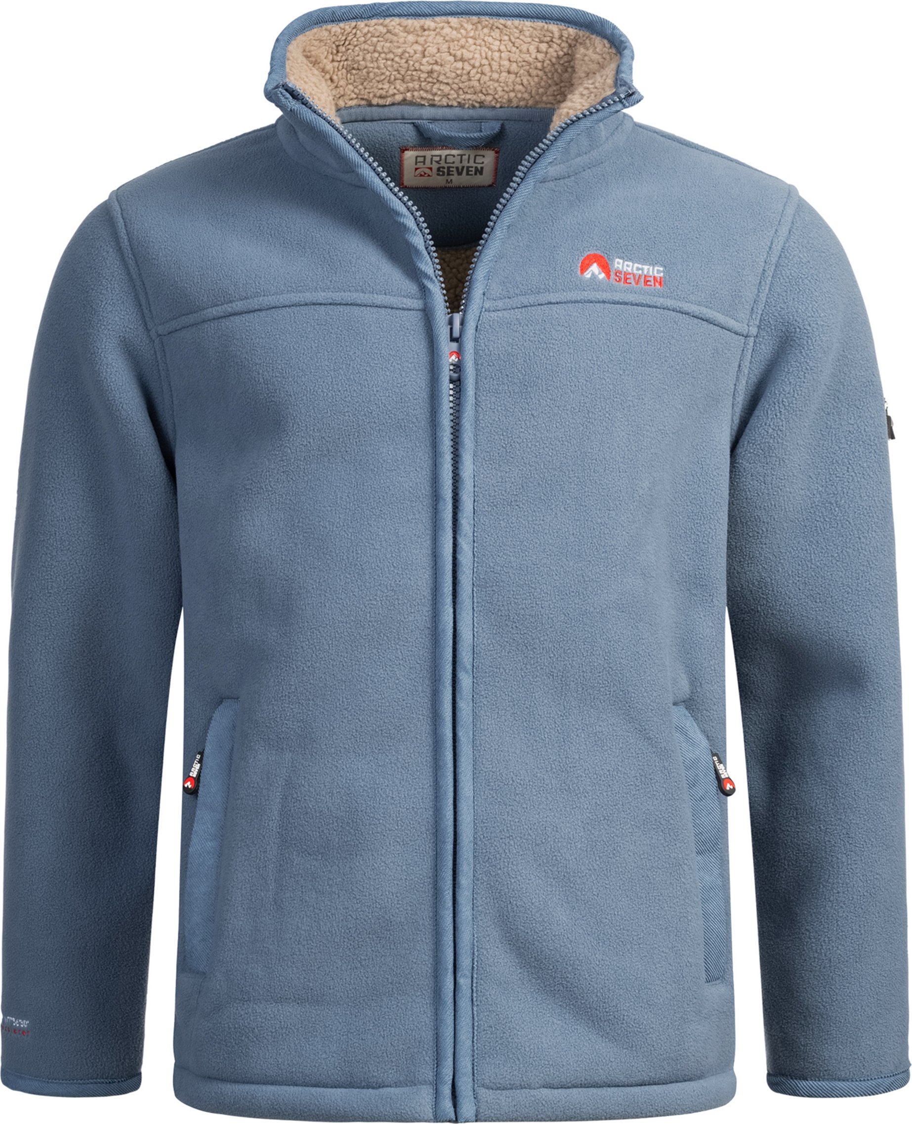 Arctic Seven Herren Fleece Jacke – Blau
