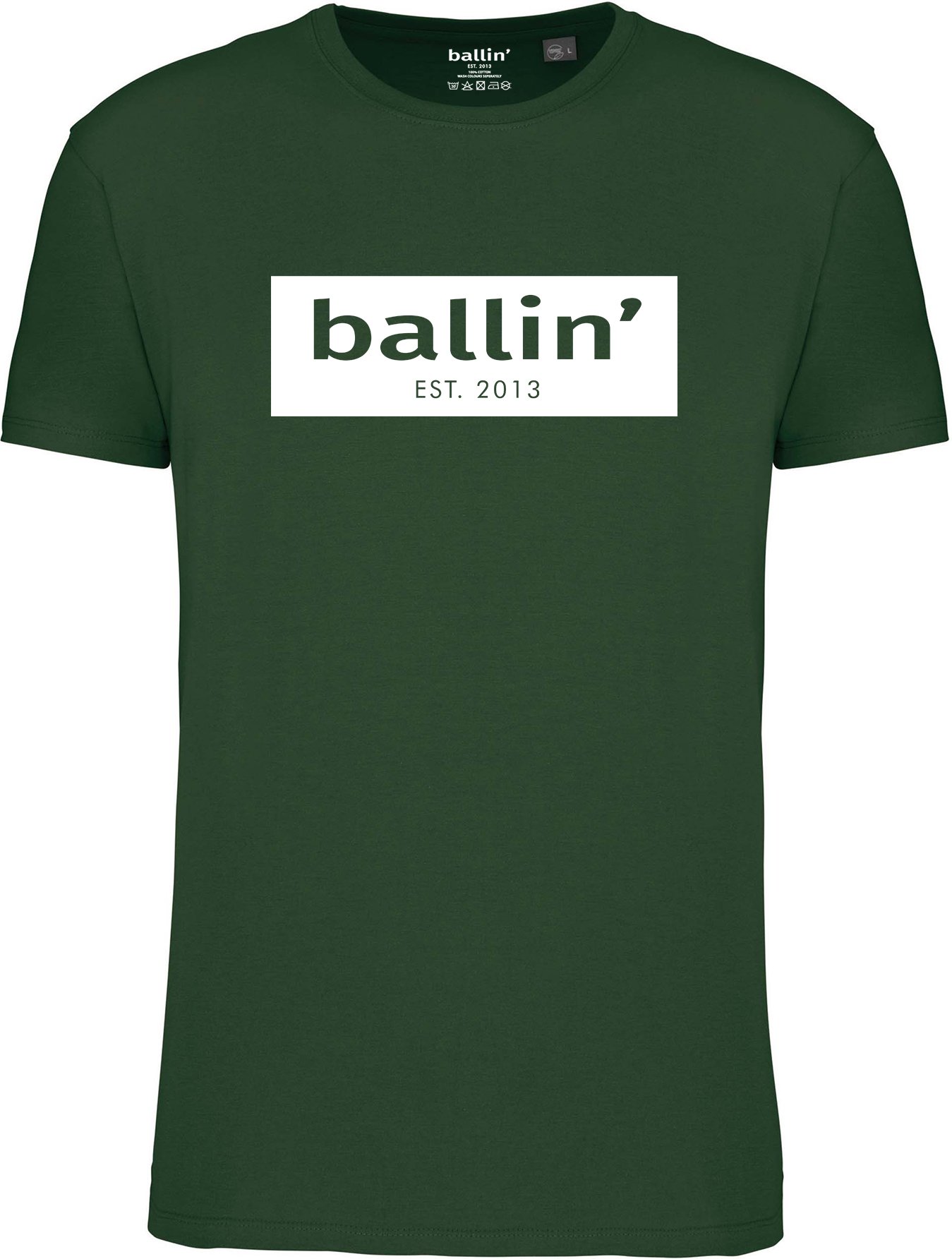 Thumbnail - Cut Out Logo Shirt von Ballin Est. 2013 in der farbe Grun und in größe M.