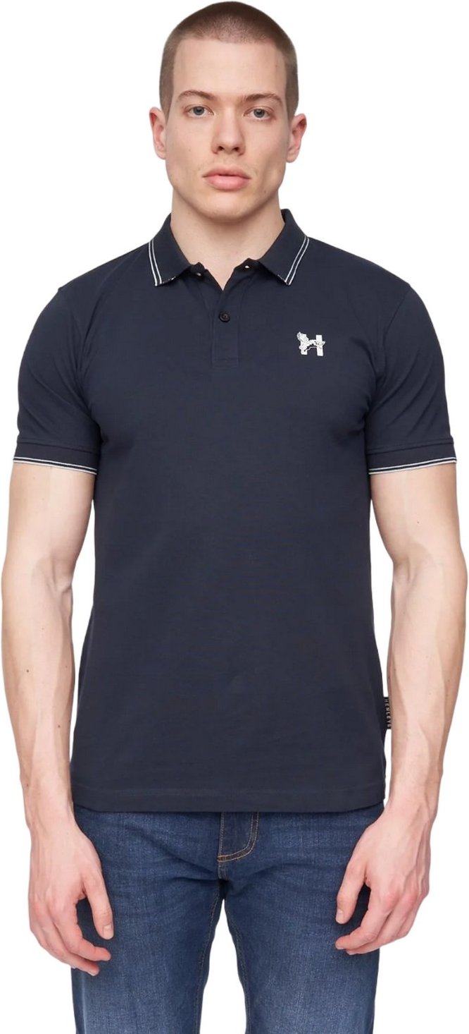 Thumbnail - Henleys - "Henflare" Poloshirt für Herren (Marineblau)