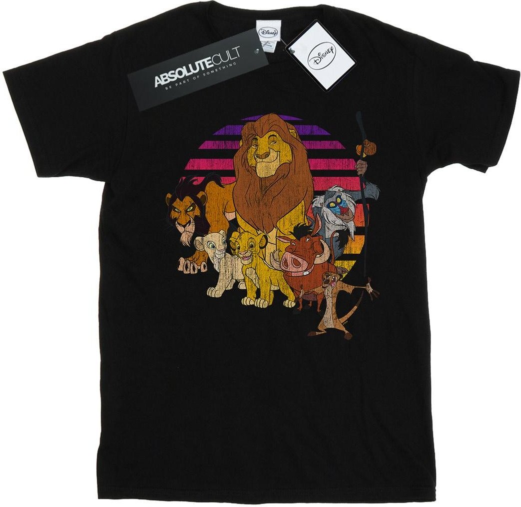 Disney Herren Der König der Löwen Stolz Familie T-Shirt (schwarz)
