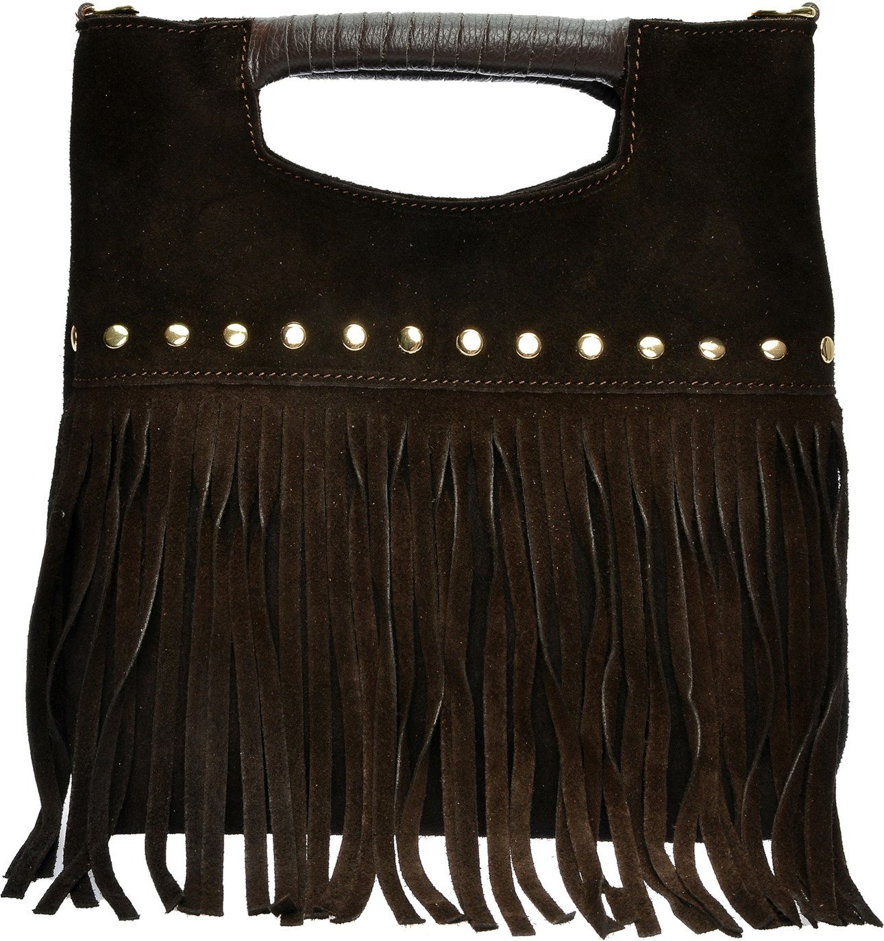 Luisa Vannini Burgunderrote Lederhandtasche