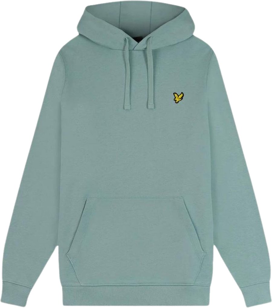 Lyle & Scott Brand Logo Schieferblauer Kapuzenpullover
