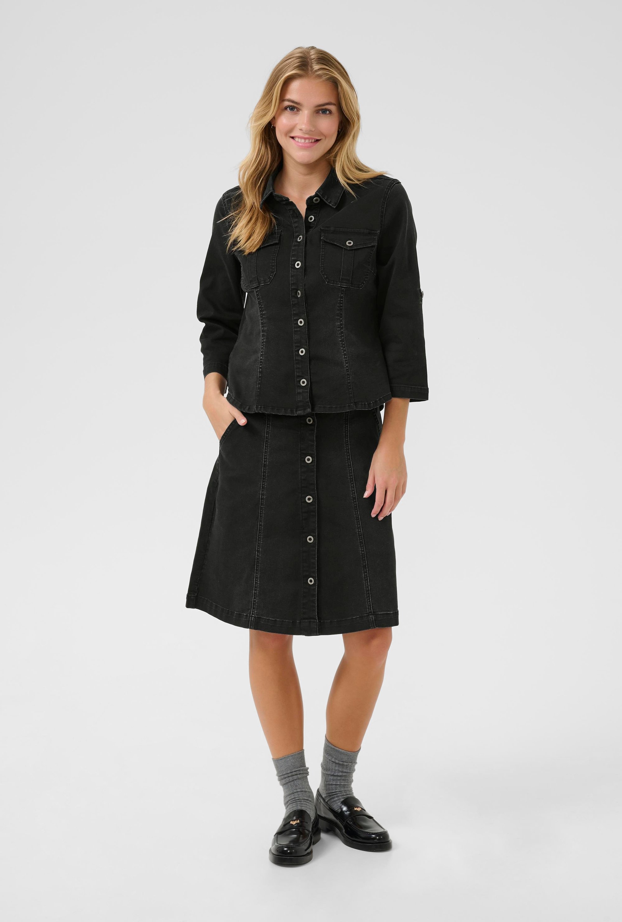 Jeanshemd CRUniforma Regular fit black