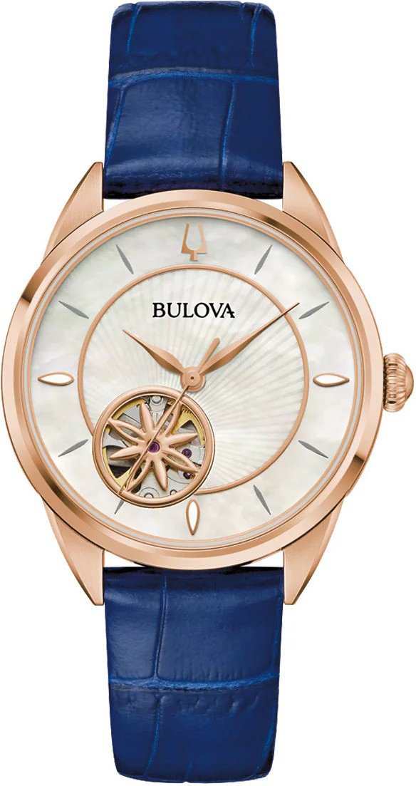 Bulova Sutton Damenarmbanduhr Blau 97L180