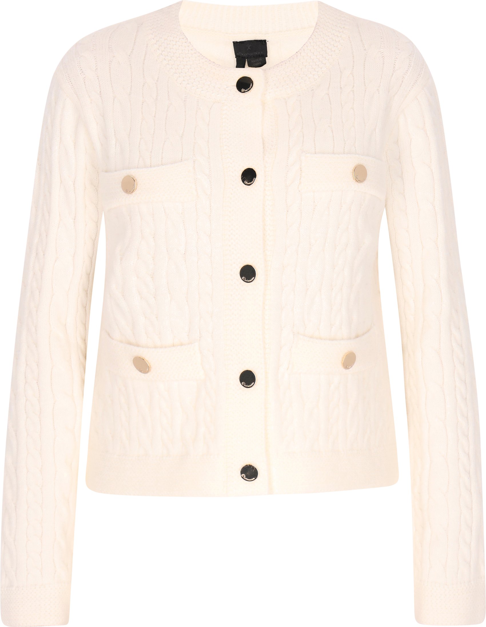 Dreimaster Cardigan Damen Wollweiss