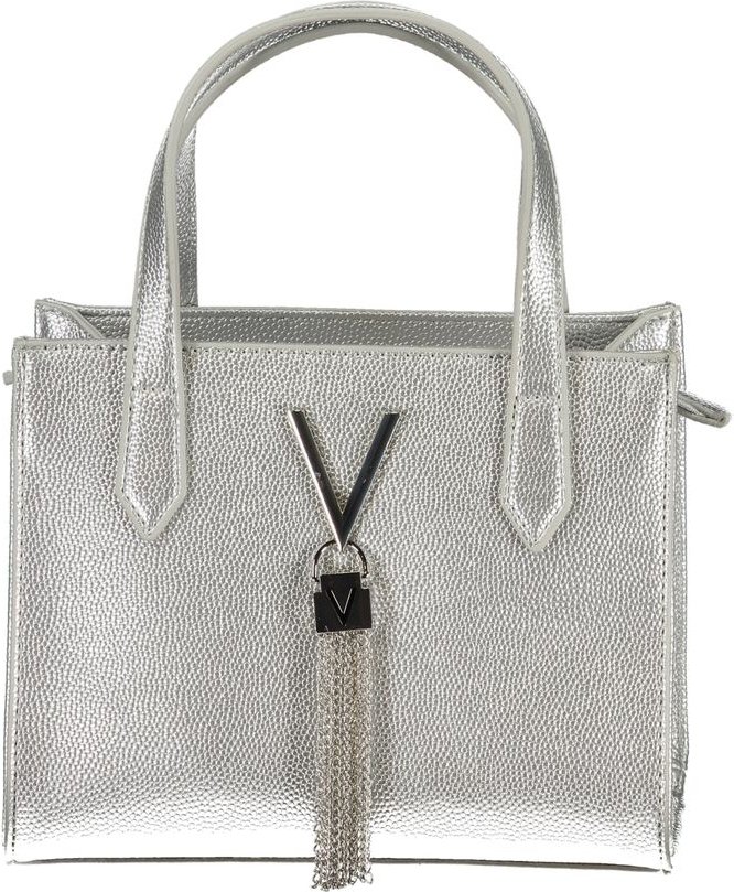 Thumbnail - Mario Valentino Silberne Polyurethan Damenhandtasche