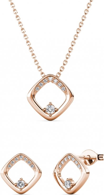 Adelise Set : Rose Gold und Kristall