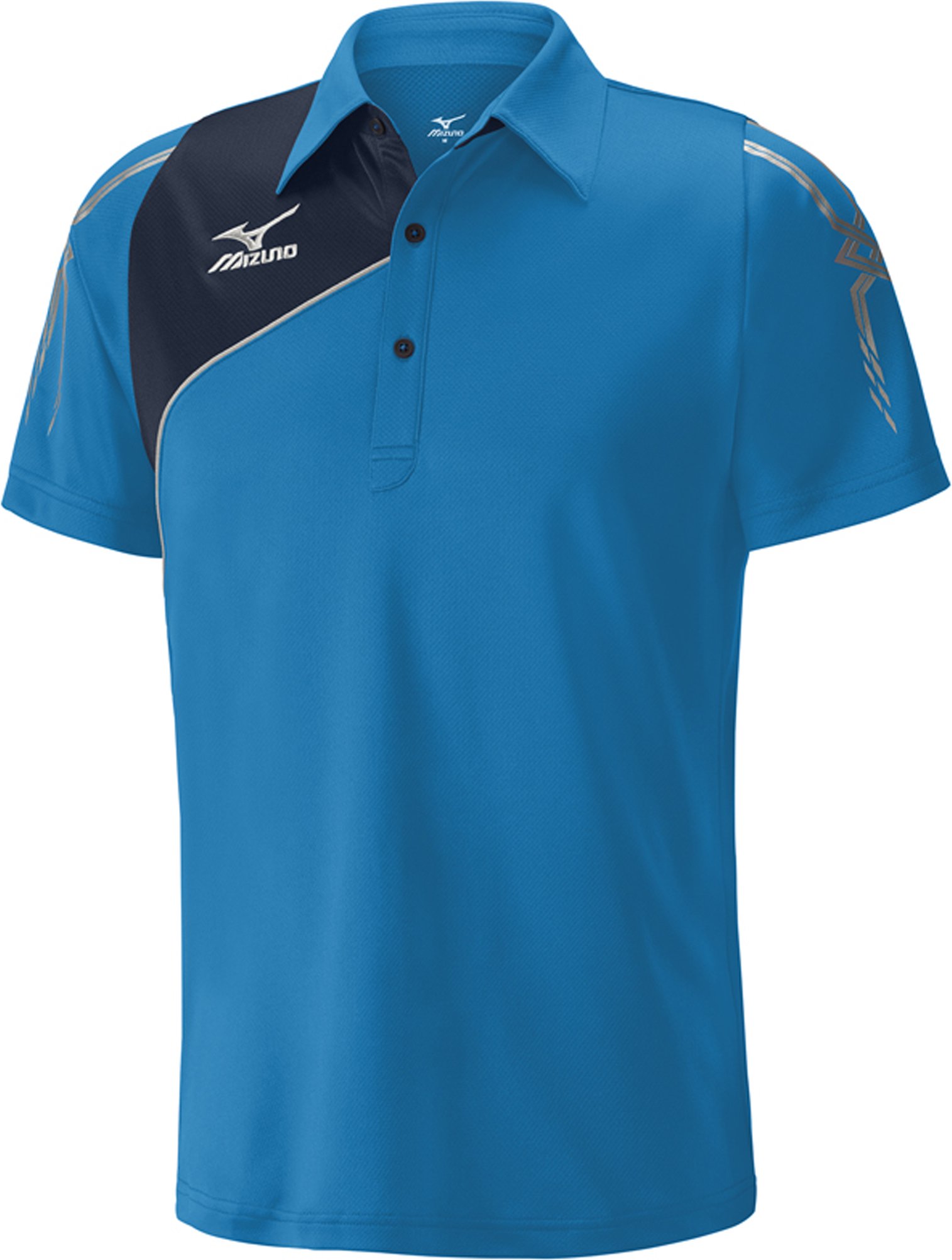 Mizuno Drylite Herren Blue Polo -Hemd