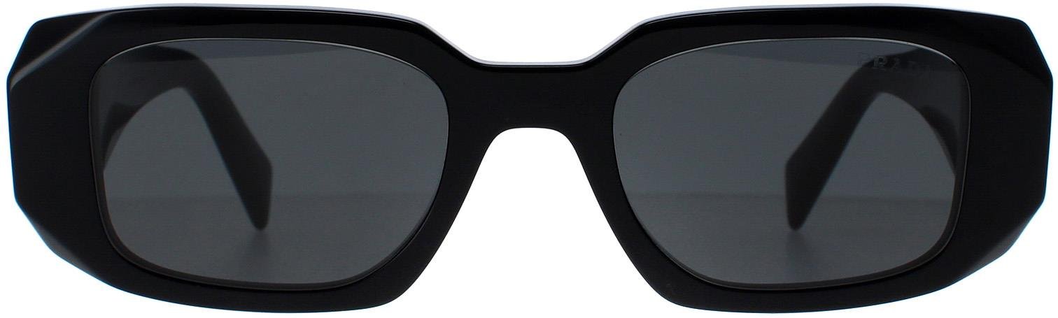 Prada Rectangle Womens Schwarz Dunkelgrau PR17WS