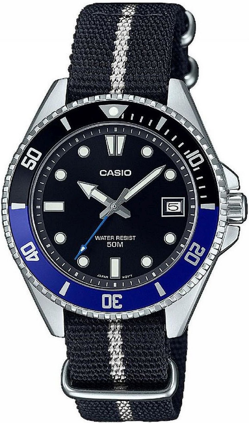 Casio Casio Kollektion Unisex schwarze Uhr MDV-10C-1A2VEF