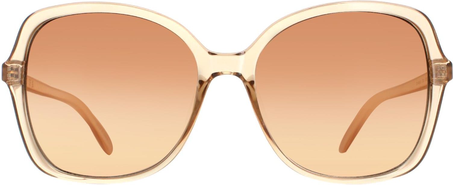 Thumbnail - Lunettes de soleil Calvin Klein CK19561S 270 Crystal Beige Brown Gradient