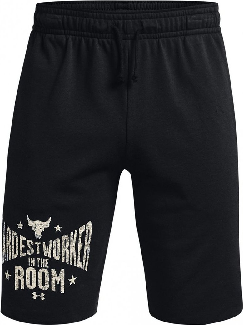 Thumbnail - Under Armor Project Rock Terry Mens Black Shorts