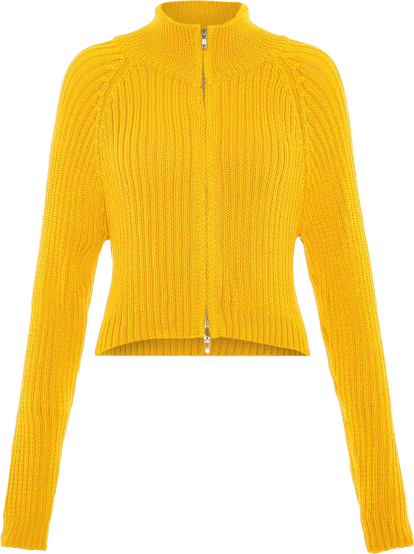 Mymo Strickjacke Damen gelb