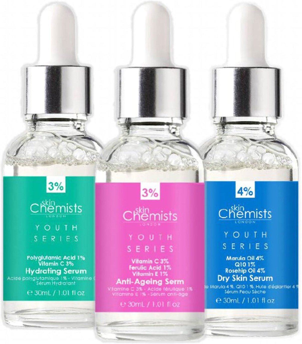 skinChemists Jugendserie Anti-Aging Serum Combo-Pack