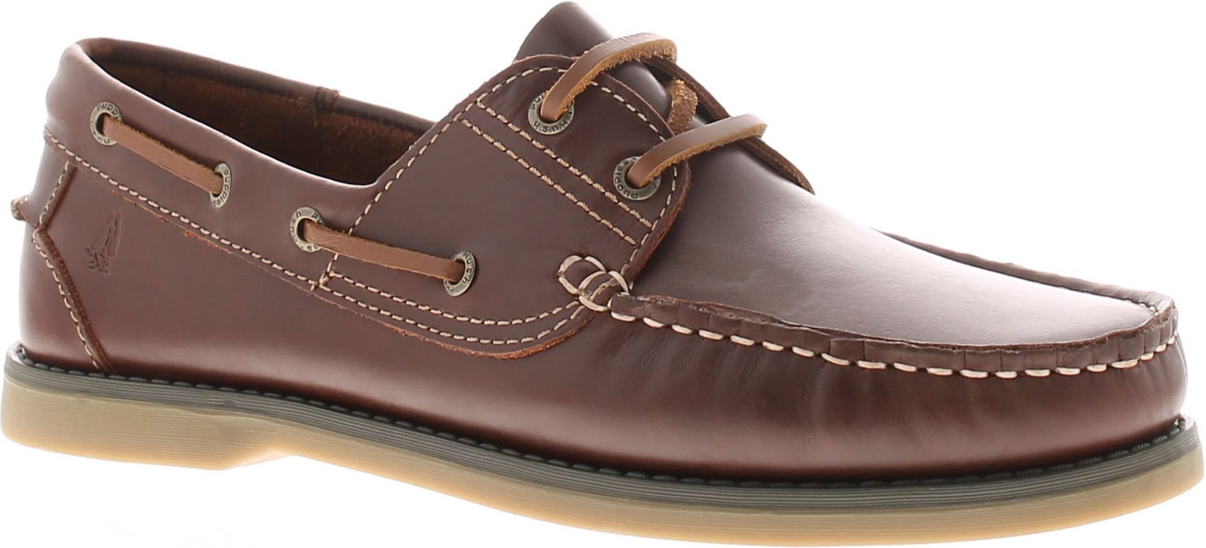 Thumbnail - Hush Puppies Herren Bootsschuhe Wilson Bootsschuh Leder Schnürschuh braun