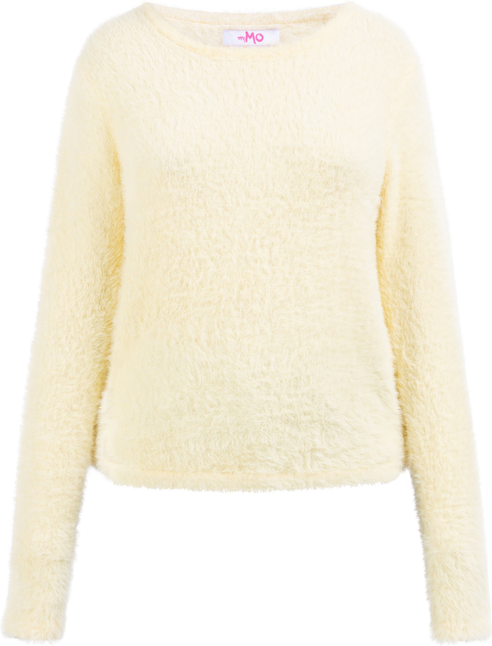 Mymo Strickpullover Damen gelb