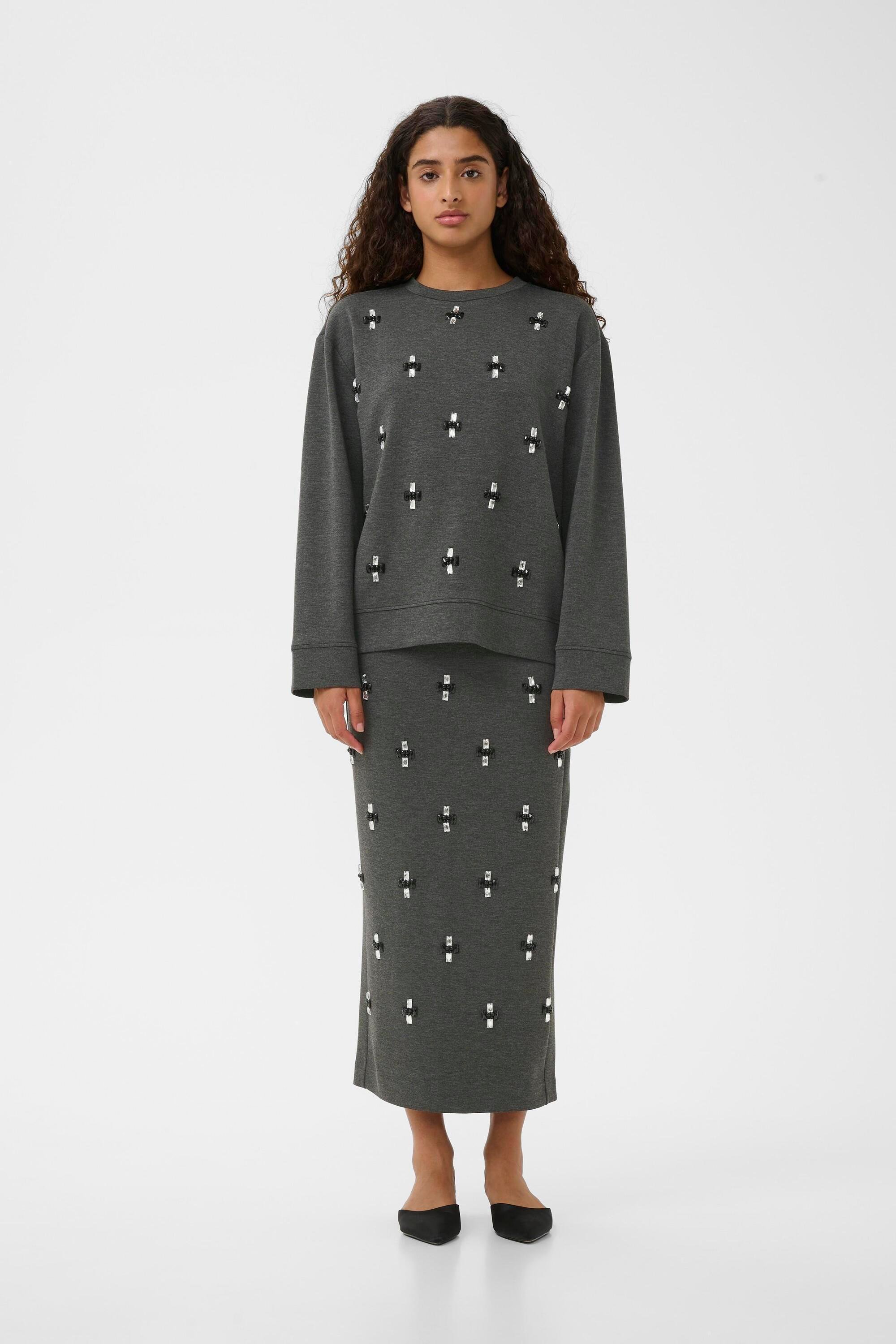 Langarm KINCENTIW Gerade Passform dark grey