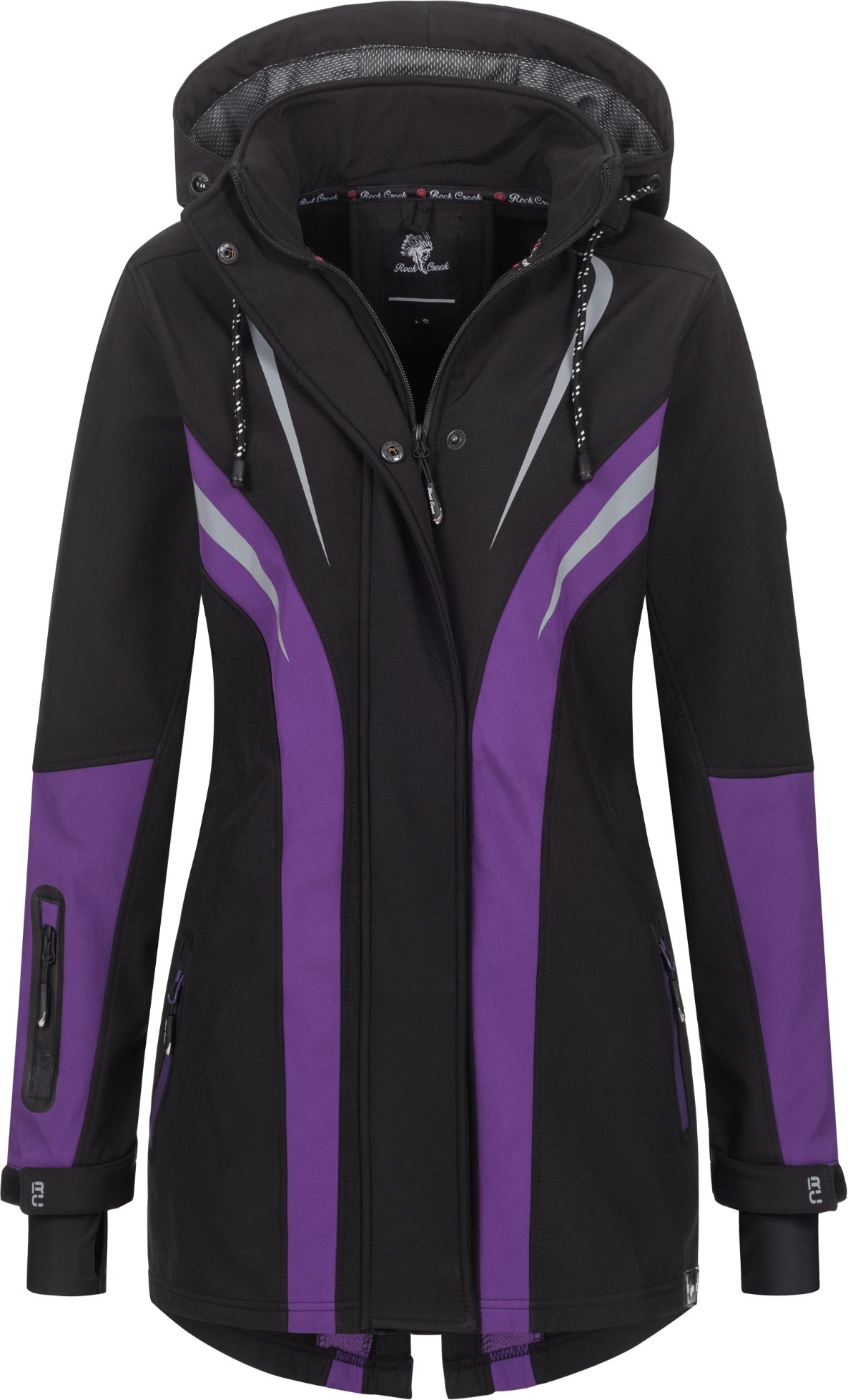 Rock Creek Softshelljacke Schwarz