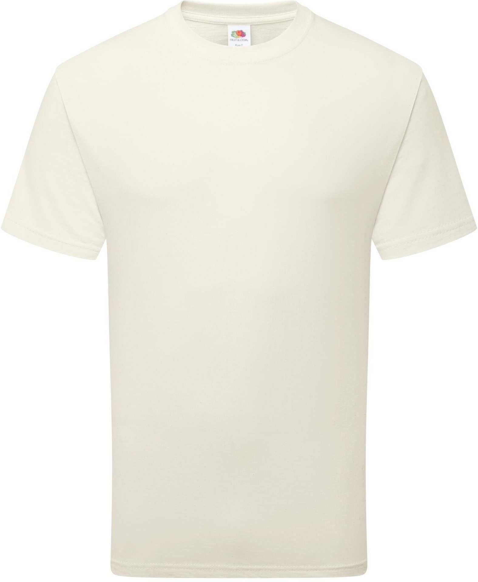 Fruit of the Loom - "Pure" T-Shirt für Herren/Damen Unisex, Baumwolle (Natürlich)