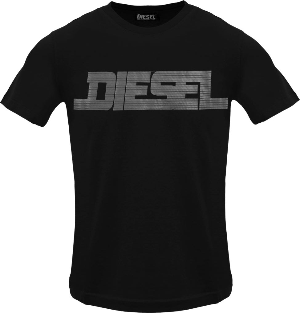 Diesel - T-shirt „monotone Logo" In Schwarz