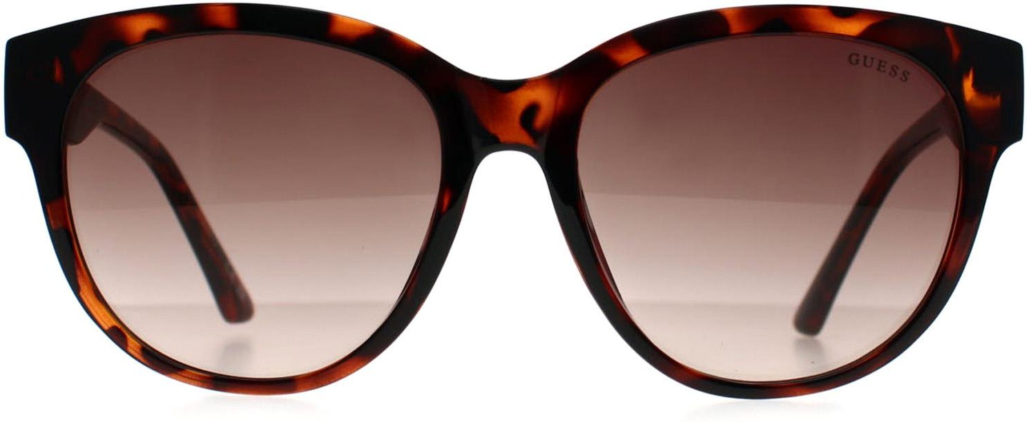 Guess GF6163 52F dunkle havannabraune Sonnenbrille mit Farbverlauf
