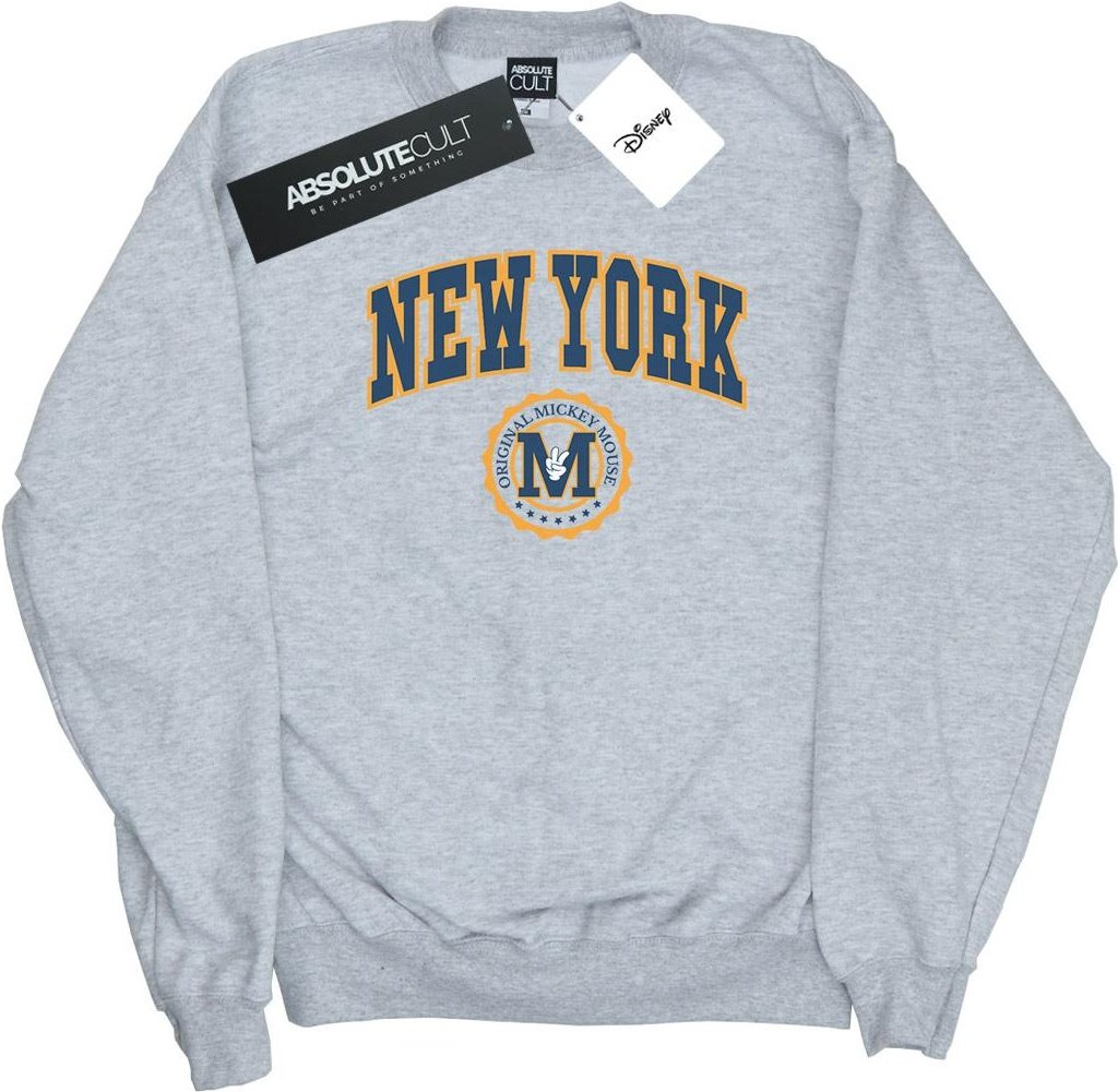 Disney - "Mickey Mouse New York Seal" Sweatshirt für Damen (Grau)
