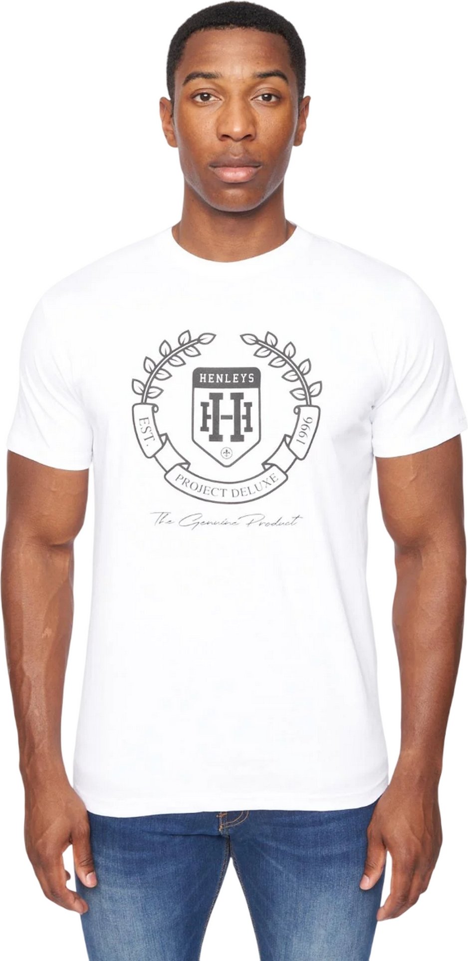 Henleys - "Myer" T-Shirt für Herren (Aufgehelltes Weiß)