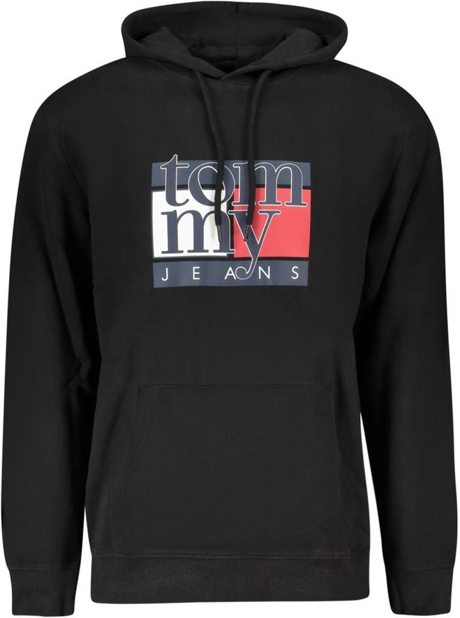 Thumbnail - Tommy Hilfiger Schwarzes Baumwoll-Herren Sweatshirt