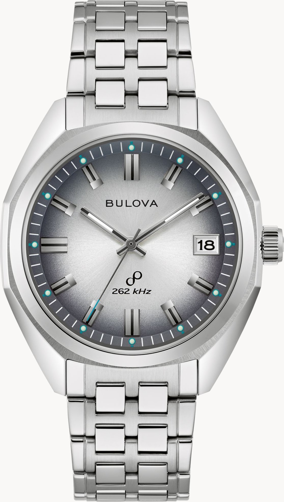 Bulova Jet Star Silber Herren Armbanduhr 96B472