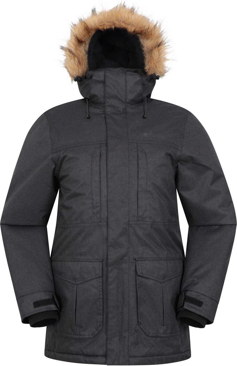 Mountain Warehouse Herren Gorge II Lange Jacke (Schwarz)