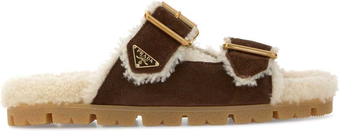 Braune Wildleder Hausschuhe