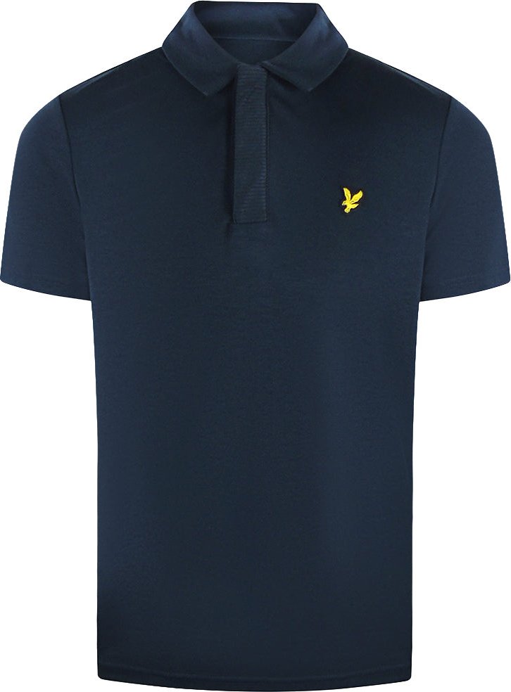 Lyle & Scott - Strukturiertes Poloshirt In Marineblau