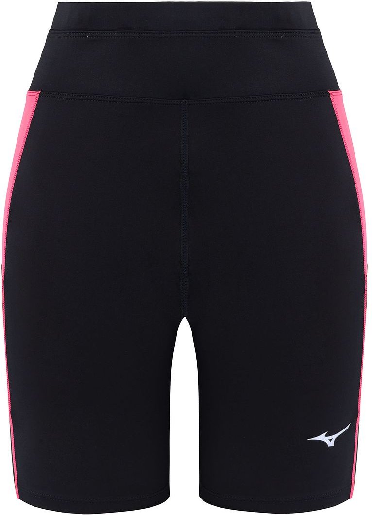 Mizuno Stretch Taille Black/Red Graphic Logo Mens Mid Strumpfhose J2GB621397