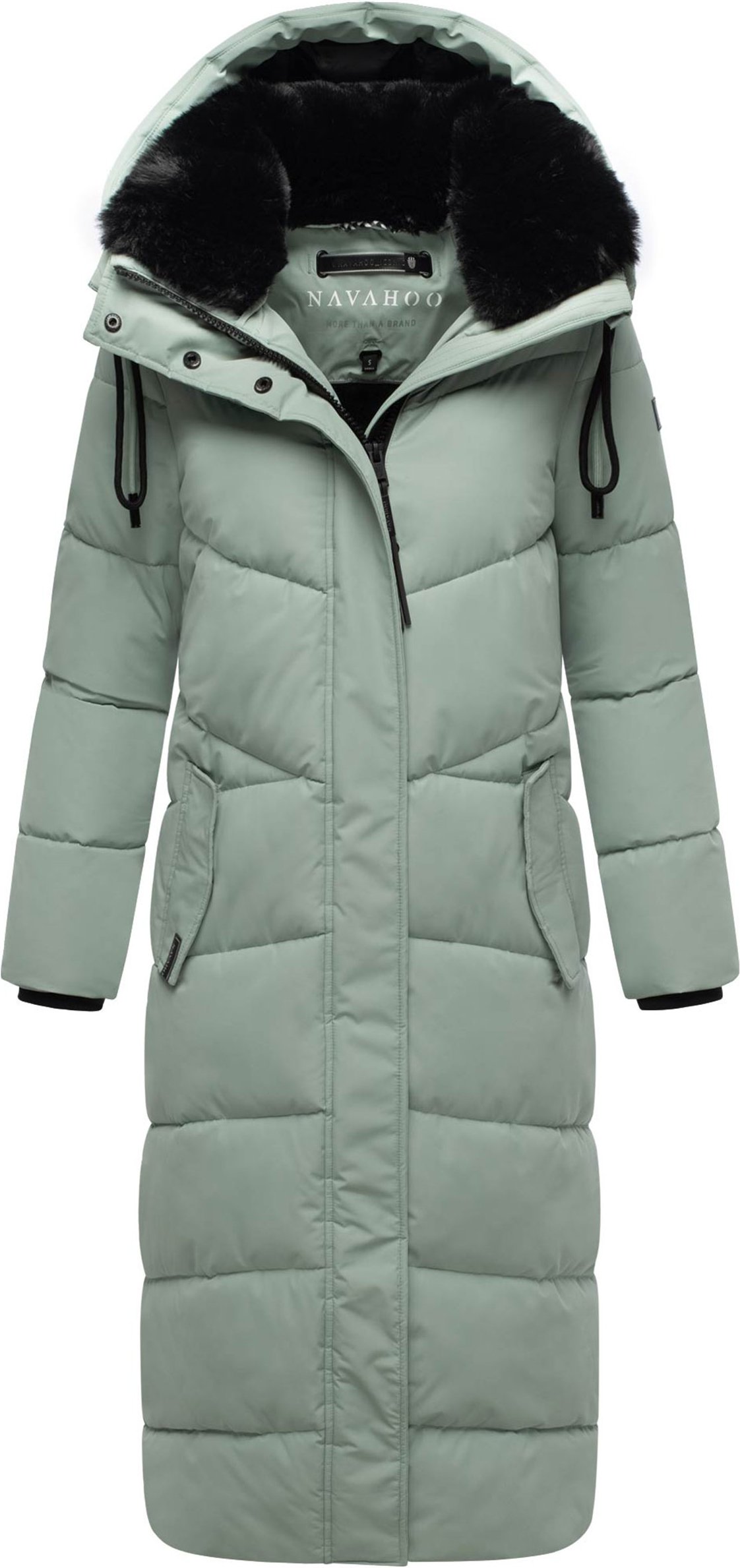 Navahoo Damen Winter Steppmantel Hingucker – Extra Lang & Warm