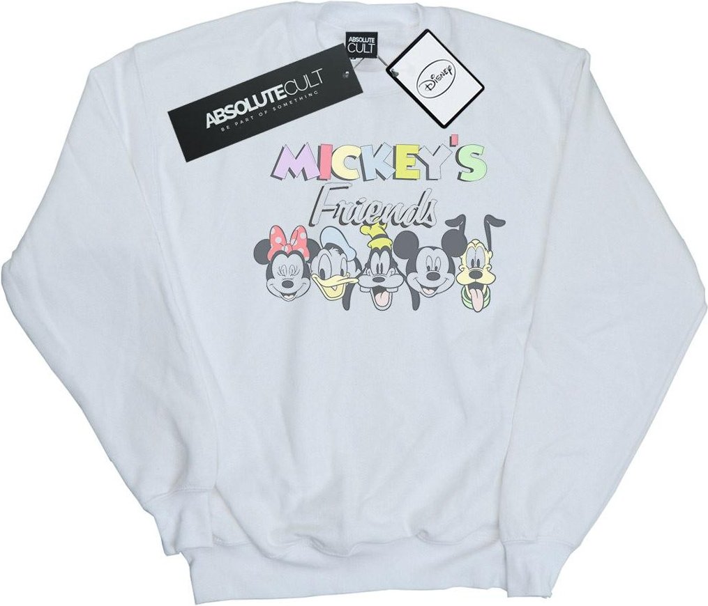 Disney - "Mickey Mouse Friends Faded Nostalgia" Sweatshirt für Herren (Weiß)