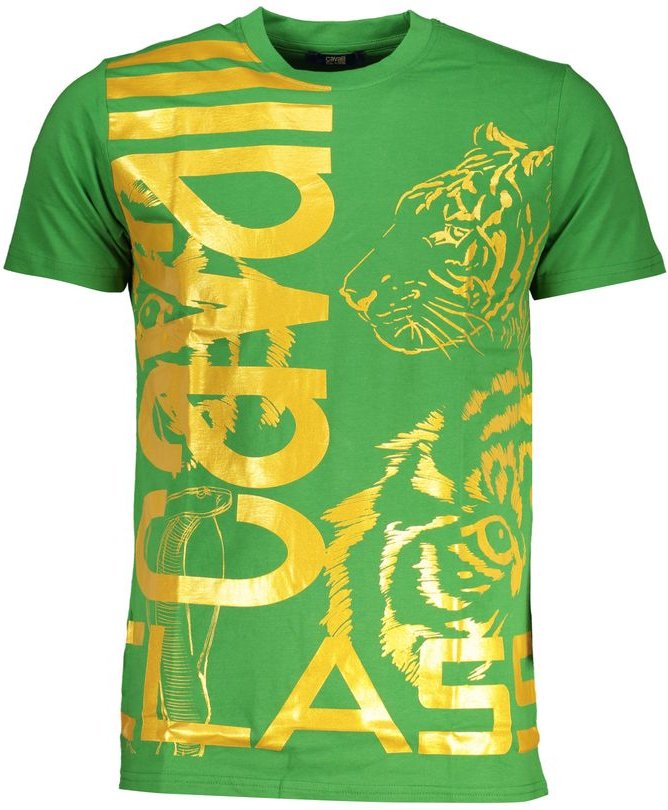 Tigerprint T-Shirt Goldener Tiger