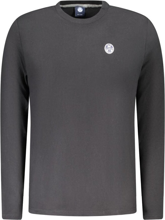 Thumbnail - North Sails Schwarzes Baumwoll-Herren-T-Shirt