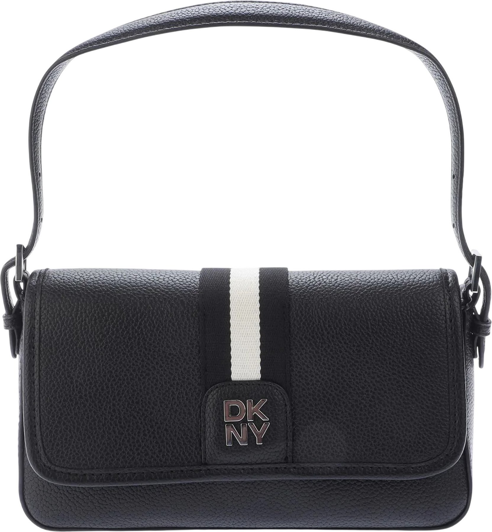 DKNY - "Carol" Schultertasche (Schwarz/Silber)
