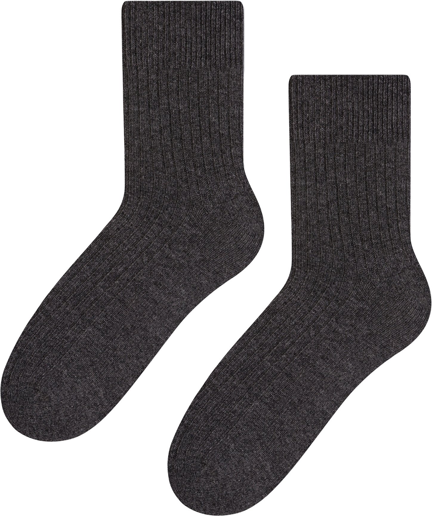 Thumbnail - Herren Wolle Kleid Socken | Steven | Atmungsaktive warme Socken für den Winter - Charcoal