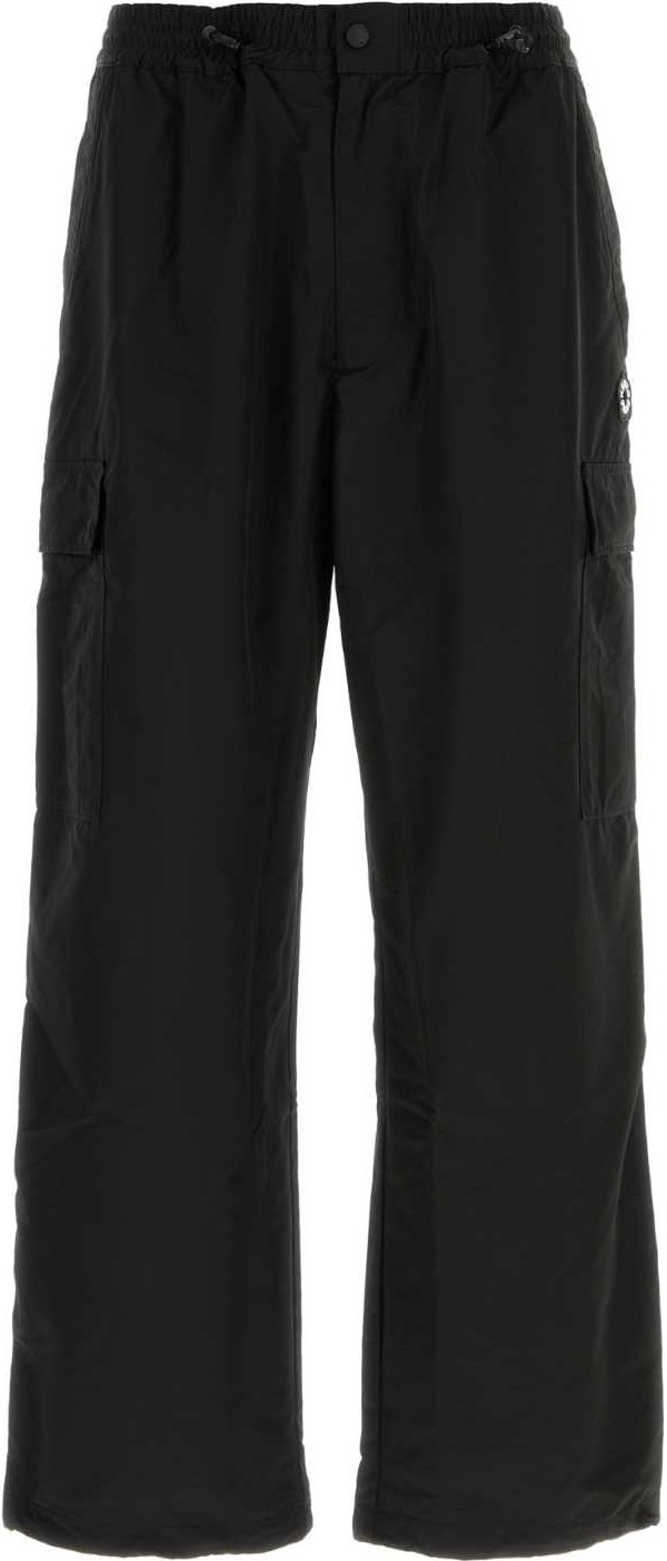 Schwarze Nylon-Mischung Cargo-Hose