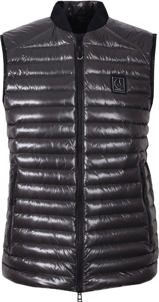 Belstaff Airframe chaleco negro con cremallera